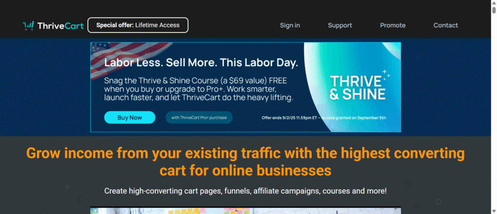 ThriveCart Homepage