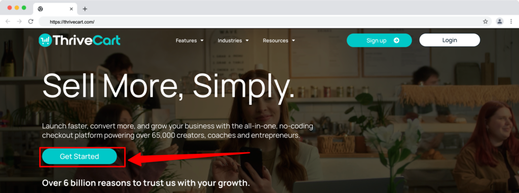 get started on Thrivecart